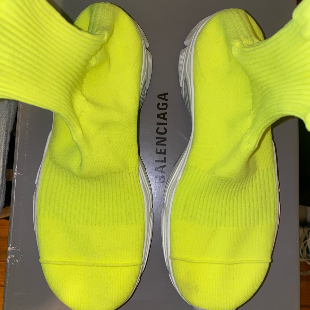Balenciaga neon shoes